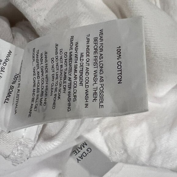 Rolla's High Rise Straight Jeans, Layla White, 28 - Picture 7 of 12